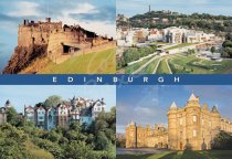 Edinburgh Landmarks Comp, Edinburgh Postcard (H Std CB)