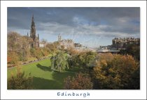 Scott Monument & Princes Street Gardens, Edinburgh Postcard (H S