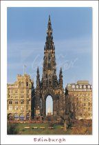 Scott Monument, Edinburgh Postcard (V Std CB)