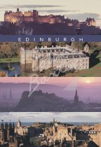 Edinburgh Panorama Comp, Edinburgh Postcard (V Std CB)