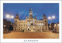 City Chambers & George Square, Glasgow Postcard (H Std CB)