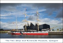 Tall Ship & Riverside Museum, Glasgow Postcard (H Std CB)