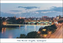 Bridges over Clyde, Glasgow Postcard (H Std CB)