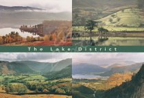 Derwent Water & Borrowdale Comp, Lake District Postcard (H Std C