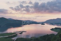 Derwent Water at Dusk, Lake District Postcard (H Std CB)