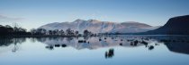 Skiddaw across Derwent Water, Lake District 2 Postcard (H Pan CB