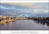 Inverness & River Ness, Highlands Postcard 1 (H Std CB)