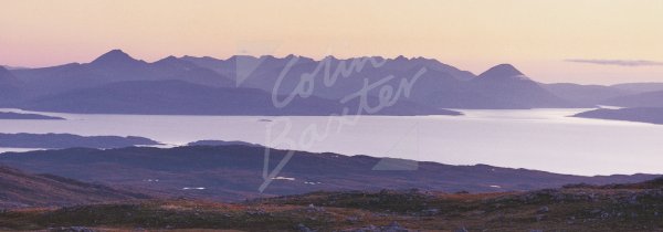 Isle of Skye across Inner Sound Postcard (H Pan CB)