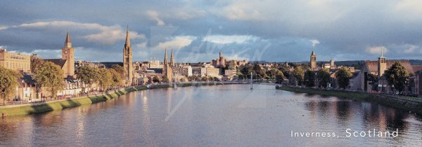 Inverness and River Ness Postcard (H Pan CB)