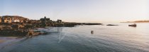 Iona Abbey, Village & Sound of Iona at Dawn Postcard (H Pan CB)