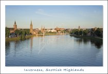 Inverness & River Ness, Highlands Postcard 2 (H Std CB)