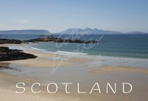 Eigg, Rum & Sands of Morar, Highlands Postcard (H Std CB)