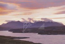 Cuillin Hills across Loch Harport Postcard (H Std CB)