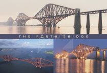 Forth Bridge & Firth of Forth Comp Postcard (H Std CB)