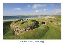 Skara Brae, Mainland, Orkney Postcard (H Std CB)