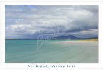 Traigh Lingeigh, North Uist, Western Isles Postcard (H Std CB)