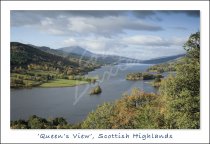 Loch Tummel & Schiehallion from Queen's View Postcard (H Std CB)