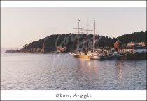 Oban Harbour, Argyll Postcard (H Std CB)