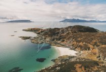 Point of Sleat, Isle of Skye looking towards Eigg & Rum Postcard