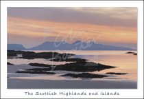 Rum from near Arisaig, West Highlands 2 Postcard (H Std CB)