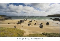 Sango Bay, Durness, Sutherland Postcard (H Std CB)