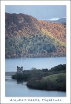 Urquhart Castle and Loch Ness Postcard (V Std CB)