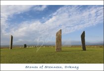 Stones of Stenness, Orkney Postcard (H Std CB)