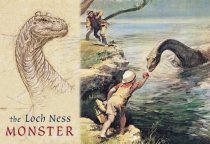 Loch Ness Monster (Drawing & Schoolboy) Postcard (H Std CB)