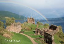 Urquhart Castle & Loch Ness 5 Postcard (H Std CB)