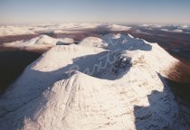 Beinn Eighe, Wester Ross From Air Postcard (H Std CB)