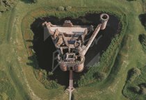 Caerlaverock Castle, Dumfriesshire From Air Postcard (H Std CB)