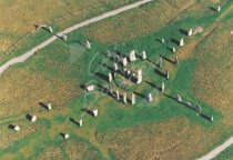 Calanais Standing Stones, Isle of Lewis From Air Postcard (H Std