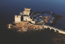 Eilean Donan Castle, Loch Duich, West Highlands From Air Postcar