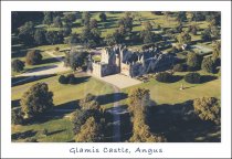 Glamis Castle, Angus From Air Postcard (H Std CB)