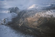 Glen Dee & Lairig Ghru, Cairngorms From Air Postcard (H Std CB)