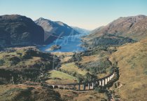 Glenfinnan & Loch Shiel, West Highlands From Air Postcard (H Std