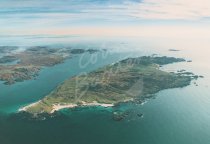 Iona & Ross of Mull to South From Air Postcard (H Std CB)