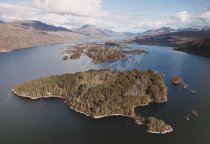 Loch Maree, Wester Ross From Air Postcard (H Std CB)