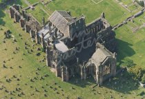 Melrose Abbey, Borders From Air Postcard (H Std CB)