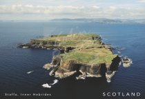 Staffa with Mull beyond From Air Postcard (H Std CB)