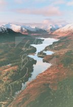 Glen Affric & Beinn Fhada, West Highlands From Air Postcard (V S