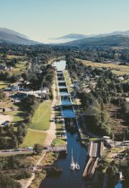 Neptune's Staircase, Banavie, Fort William From Air Postcard (V