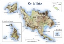 Map of St Kilda Postcard (H Std CB)