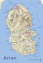 Map of Isle of Arran Postcard (V Std CB)