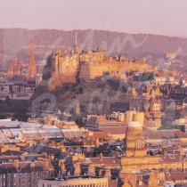 Edinburgh Castle & City Greetings Card (CB)