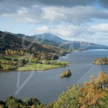 Queens View, Loch Tummel & Sch Greetings Card (CB)