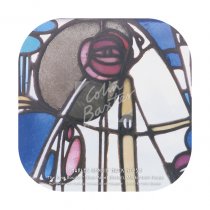 Mackintosh Rose Boudoir, Glass Panel (Hunterian) Coaster