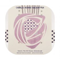 Mackintosh Stencil, Hill House Coaster