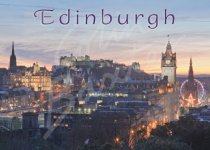 Edinburgh - City at dusk Magnet (H CB)