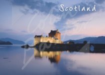 Eilean Donan Castle at dusk, Loch Duich Magnet (H CB)